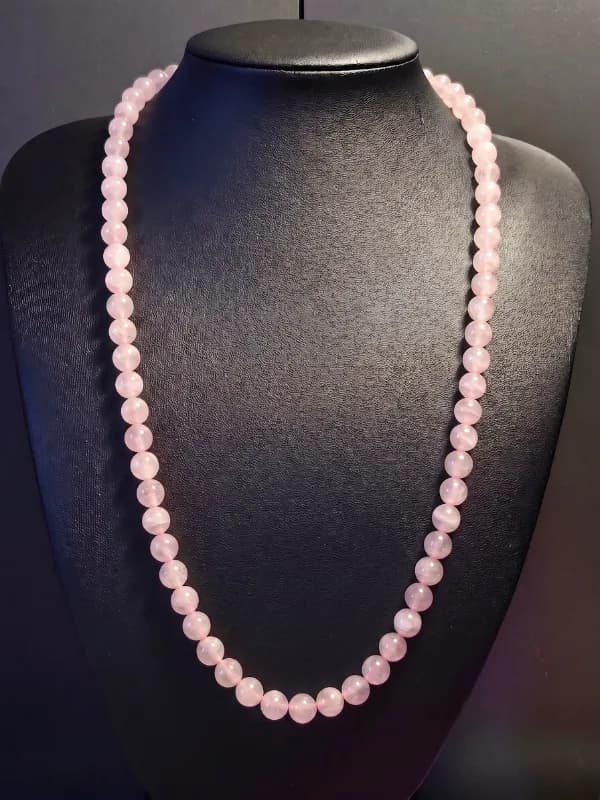 Collar Cuarzo Rosa