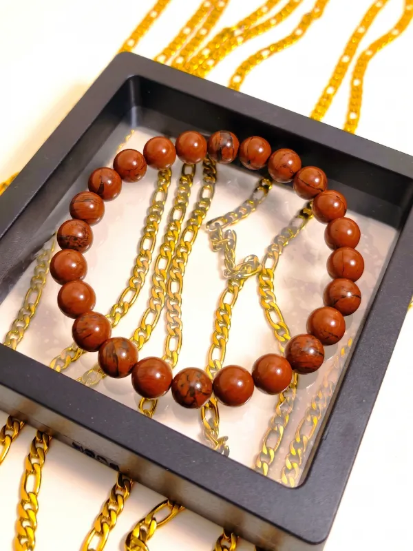 Pulsera Jaspe Rojo